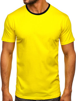 Bolf Herren Baumwoll T-Shirt Gelb 0004