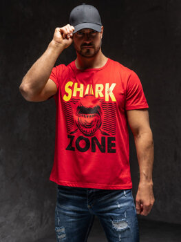 Bolf Herren T-Shirt mit Motiv Rot KS2652