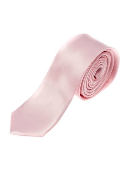 Bolf Herren Elegante Schmale Krawatte Rosa  K001