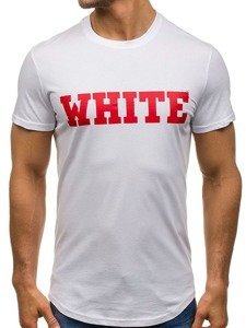 Bolf Herren T-Shirt Weiß S079