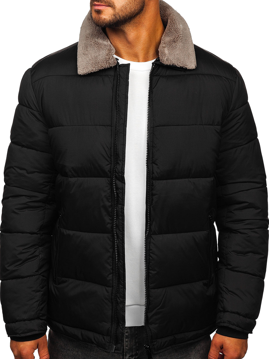 Jacket Winterjacke Herren Kunstfell Edlich Herrenjacke 102 Mit